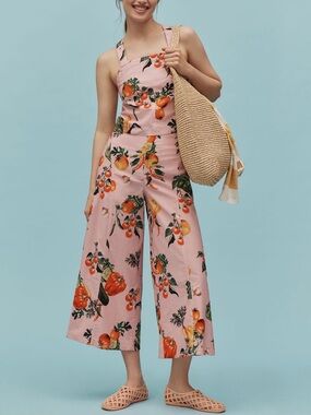 Anthropologie Maeve Veggie High Rise Wide leg Pants